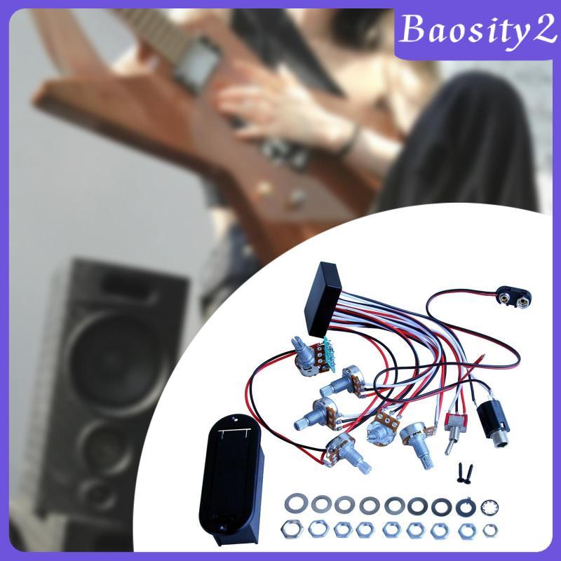 [Baosity2] Bass Preamp Circuit Accessory เครื่องดนตรี Metal Bass EQ Equalizer สําหรับ