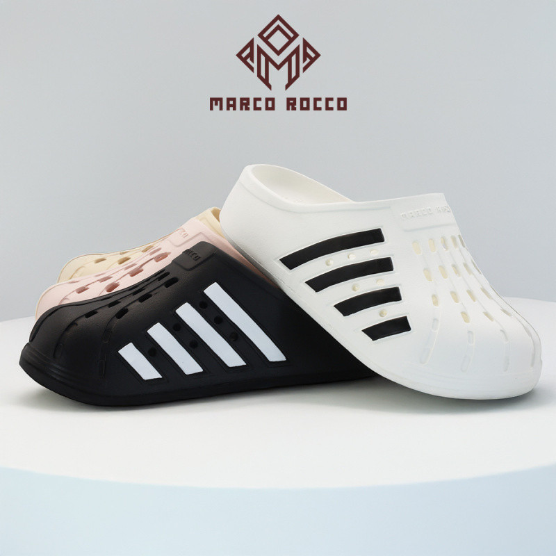 Marco Rocco รุ่น MR8015 รอบเท้าแตะ รองเท้าเปิดส้นลายแถบ รองเท้ายางeva ระบายอากาศ แฟชั่น พื้นนิ่ม Unisex Size 36 - 45