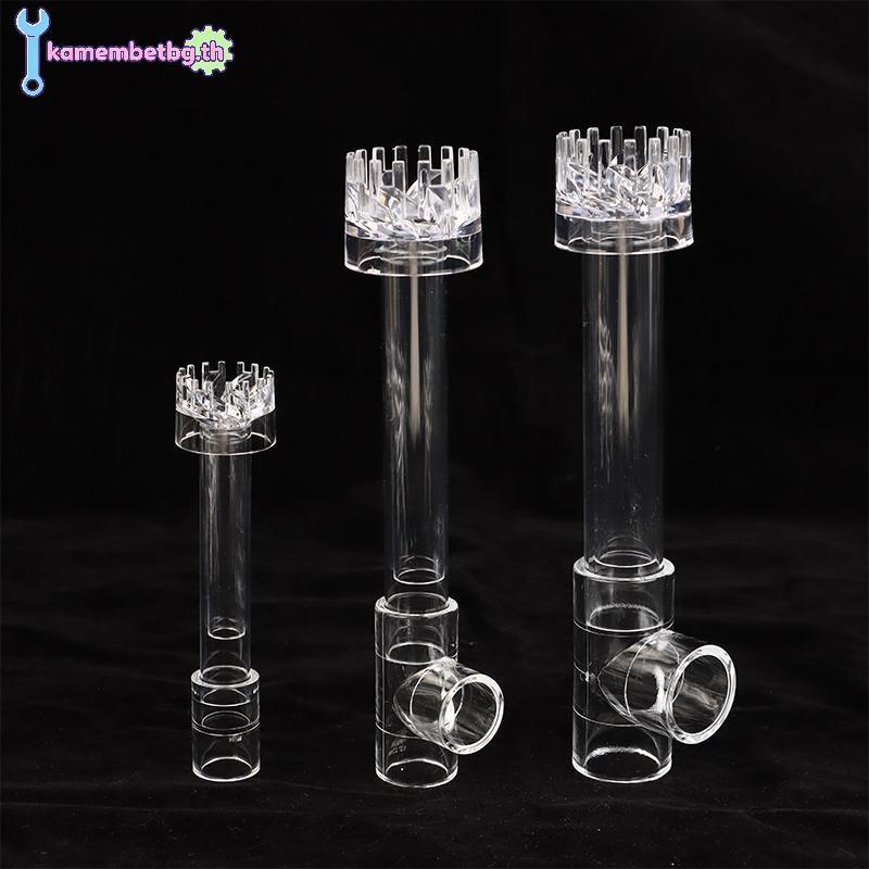 Kamembetbg 1 ชุด DIY Clear Aquarium Skimmer อะคริลิค Lily ท่อ Spin Inflow Outflow น้ําพืชถังกรองทําความสะอาดถังปลาอุปกรณ์เสริม TH