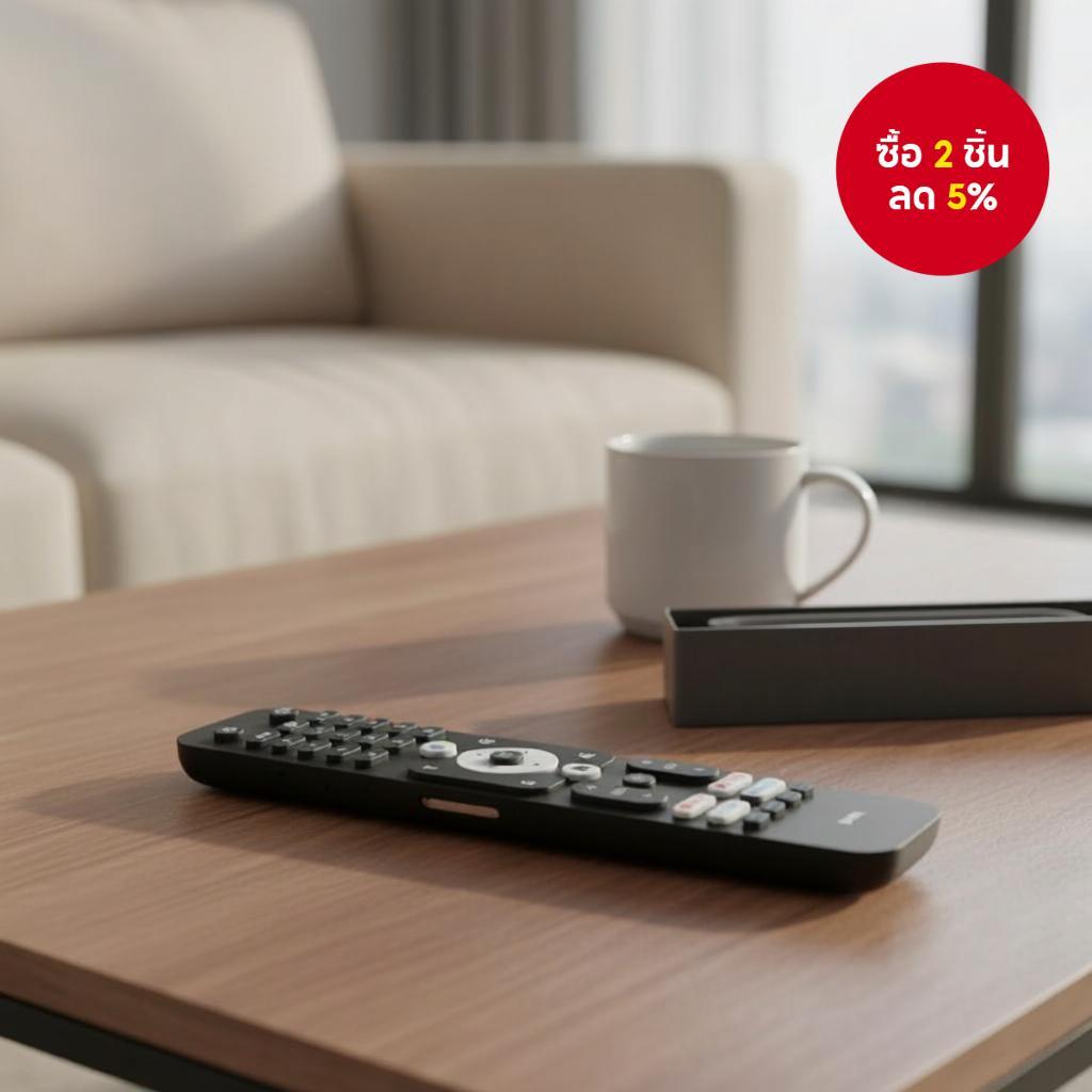 รีโมทคอนโทรลสําหรับทีวีอัจฉริยะ Haier รุ่น H32K66UG, H43K66UG, H50K66UG, LE40K6600G, H50S6UG แบบเปลี