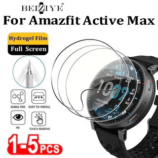 ฟิล์มไฮโดรเจลสําหรับตัวป้องกันหน้าจอ Amazfit Active Max ความโปร่งใสสูงสําหรับฟิล์มสมาร์ทวอทช์ Amazfit Active Max