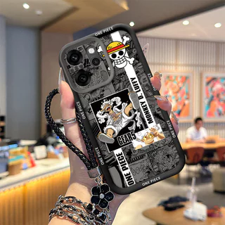 เคสสําหรับ OPPO Reno15 F 5G เคสโทรศัพท์ซิลิโคนอ่อนนุ่มเทรนด์ภาพสีดํา TYHS