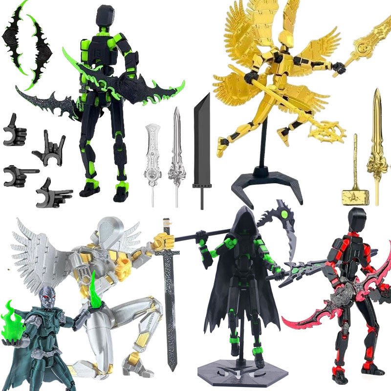 3D Dummy 13 Golden Angel Grim Reaper ของเล่น Lucky 13 Illidan ประกอบของขวัญ