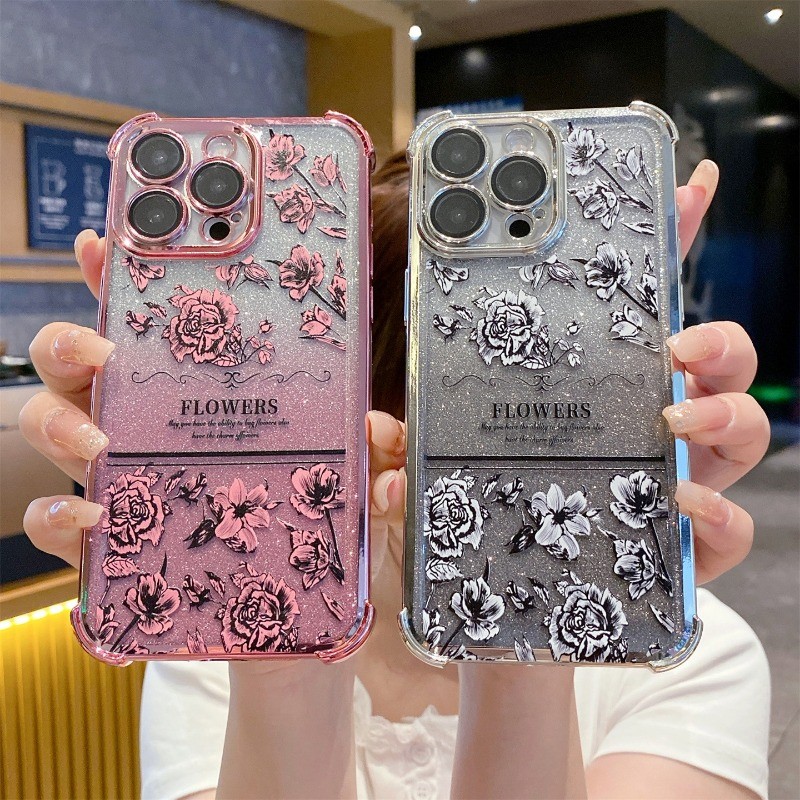 Rose ดอกไม้พิมพ์เคสโทรศัพท์สําหรับ Redmi 15C A5 A3 A1 14C 13C 12C 9A 9C 10C Poco M8 C85 C71 F7 Ultra