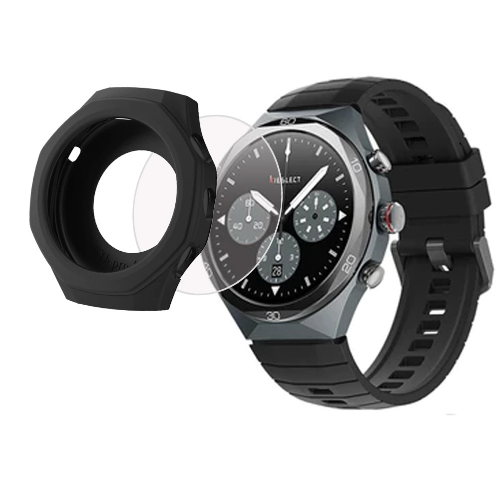 Kieslect AI Smartwatch Elite2 เคสซิลิโคนนุ่มป้องกันฟิล์มสําหรับ Kieslect AI Elite 2 สมาร์ทนาฬิกาปลอกแก้วป้องกันหน้าจอฟิล์มสมาร์ทวอทช์