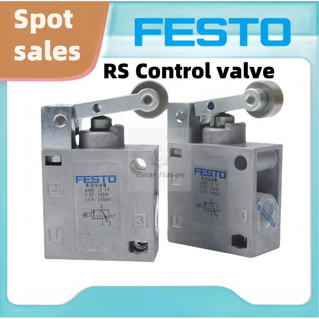 FESTO ลูกกลิ้งวาล์ว RS-3-4-1/8 2272 RS-4-1/8 2949 R-3-1/4-B 8985 R-5-1/4-B 8996 R-3-M5 3629 V/ O-3-1