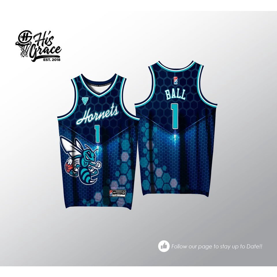 ใหม่ HORNETS FULL SUBLIMATION HG CONCEPT JERSEY
