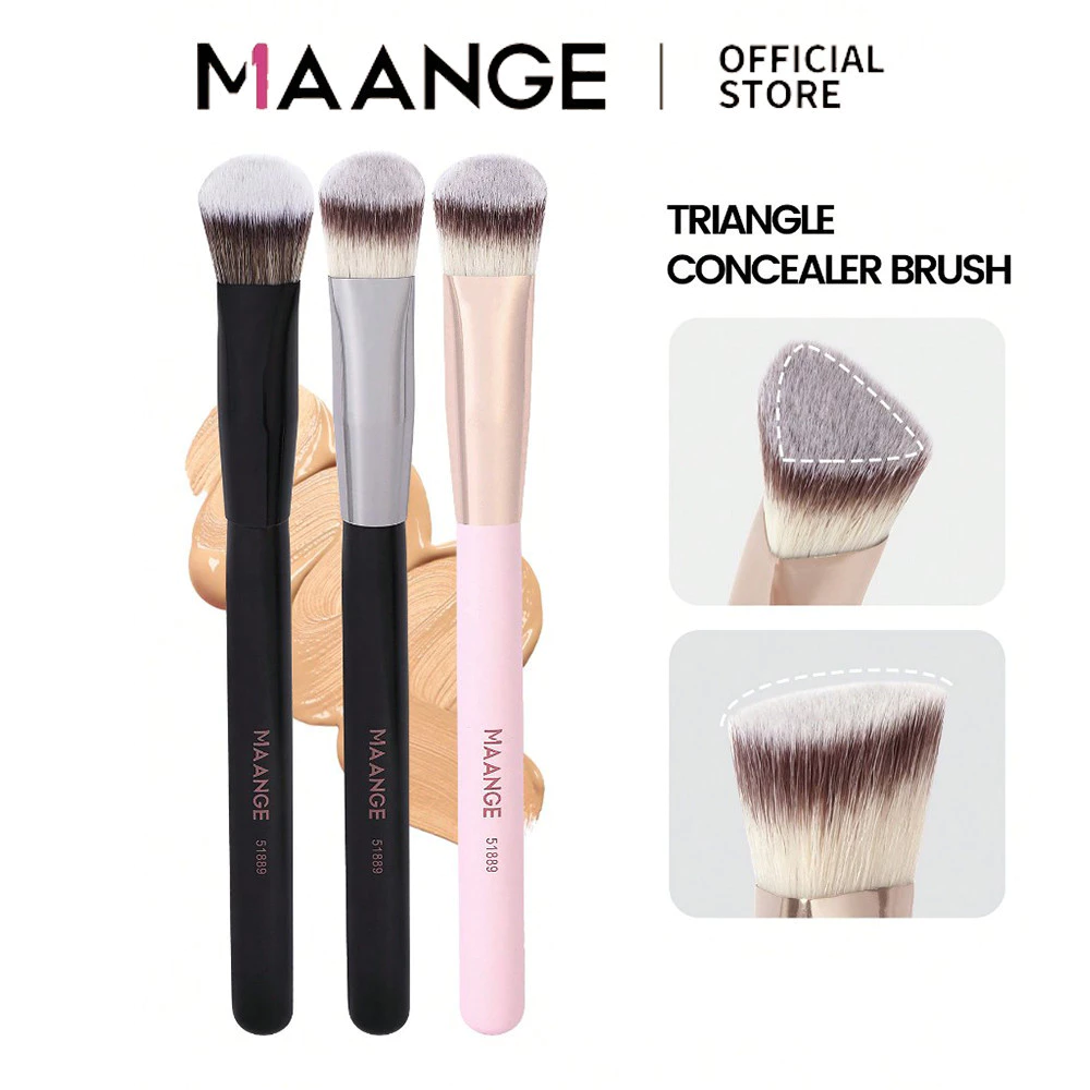 MAANGE แปรงสามเหลี่ยม แปรงคอนซีลเลอร์ คอนซีลเลอร์ ปกปิดรอยคล้ำ รอยสิว ฝ้ากระได้เรียบเนียน