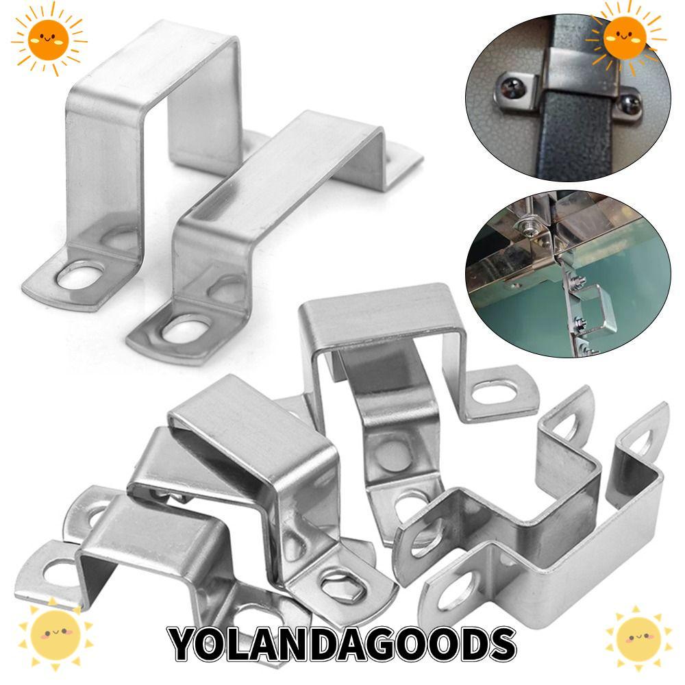 YOLANDAGOODS1 Ohm Tube Card, Clip M-Shaped U-Shaped Square สี่เหลี่ยมผืนผ้า Horseback Hose Clamp, ปร