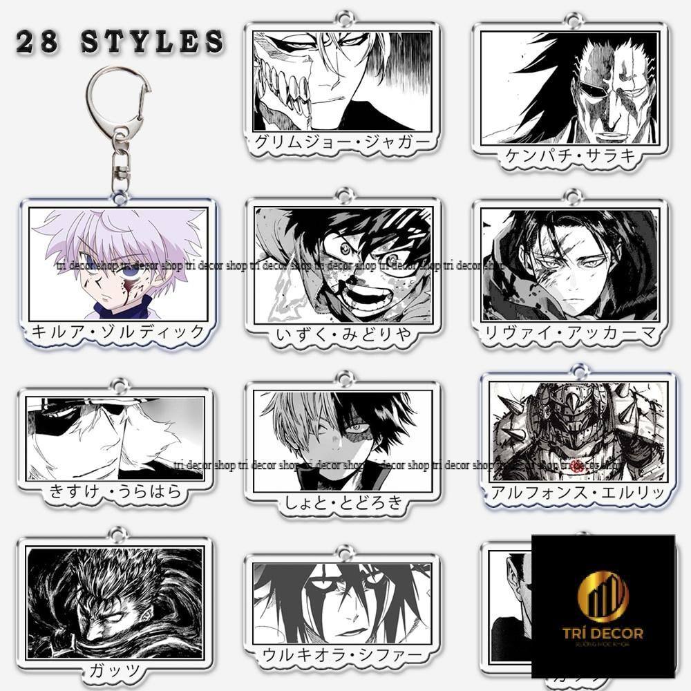 Levia Killua Zoldyck Bakugou Bleach Berserk พวงกุญแจพวงกุญแจจี้อุปกรณ์เสริม