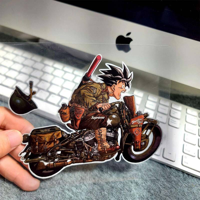 Dragon Ball Stickers ~ Wukong Cartoon Cartoon Creative Personalized Customization Electric Motorcycl