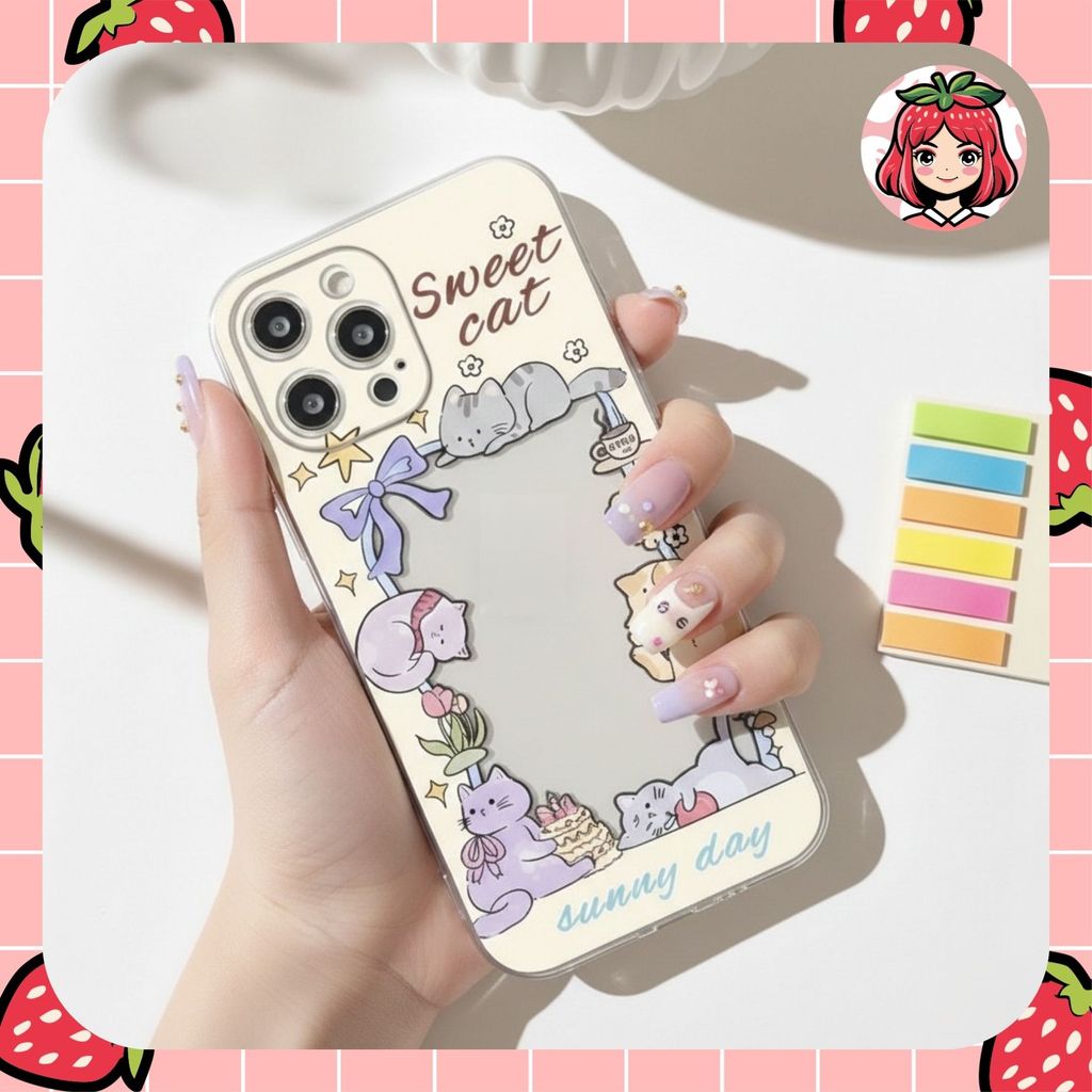 แมวน่ารัก ANGEL EYE PRINTING กรณี redmi pocophone m3 m7 pro 5g m5 12 12c 12 10 7a 9a 9c note 8 9 10 