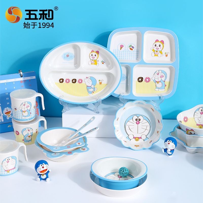 New Product#[Official authentic products]Wuhe Doraemon A Dream New Children's Tableware Children's B