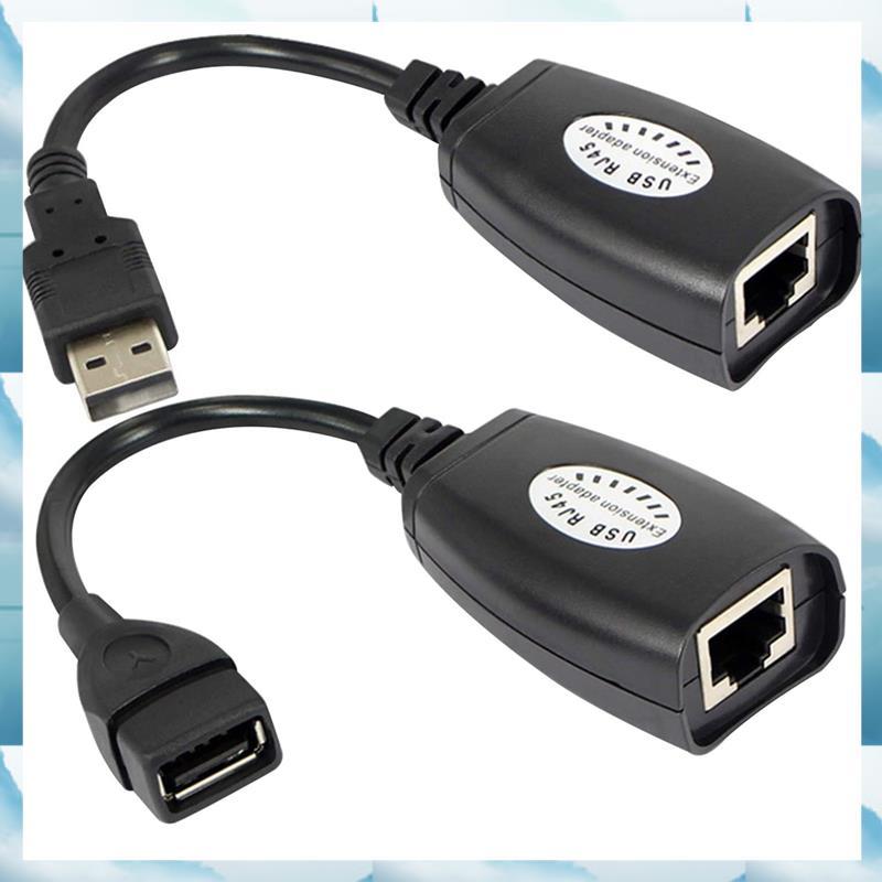 [WSB] USB to RJ45 RJ 45 LAN Cable Extension Adapter Extender USB to Network Port Signal Amplifier