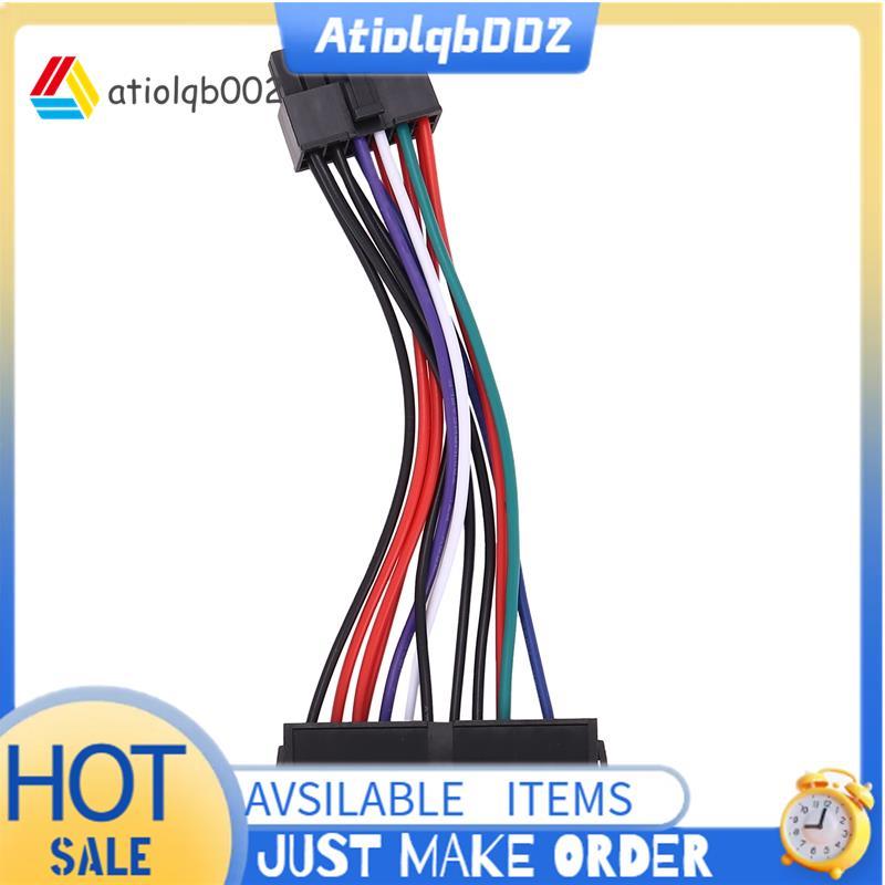 PSU ATX 24Pin หญิง 12Pin ชายแหล่งจ่ายไฟ Sleeved สาย 18AWG สําหรับ Q87H3-AM Q87H3 AM Q87 เมนบอร์ด