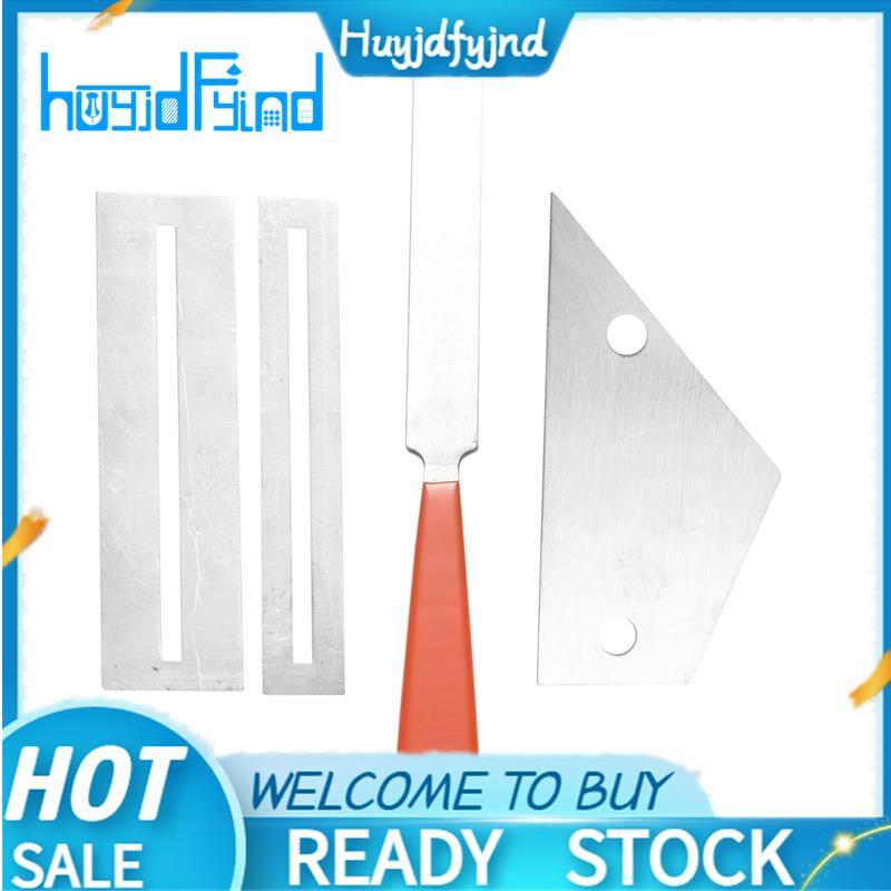 สแตนเลสกีตาร์ Fret File + Fret Rocker Level + Fingerboard Protector กีตาร์ Luthier เครื่องมือ