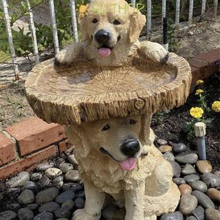 GUTHOP รูปปั้นสุนัขสวน,งานฝีมือเรซินสัตว์ประติมากรรมเครื่องป…