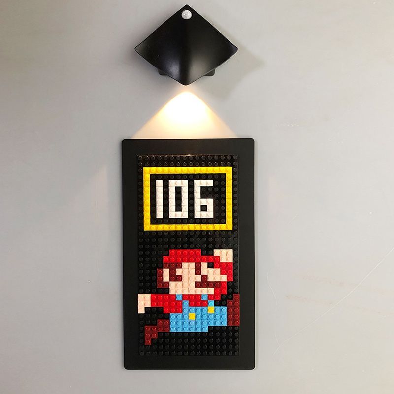 บล็อก Creative House Number แผ่น Super Mario น่ารัก House Number แผ่น Entry House Number อะคริลิคปริ