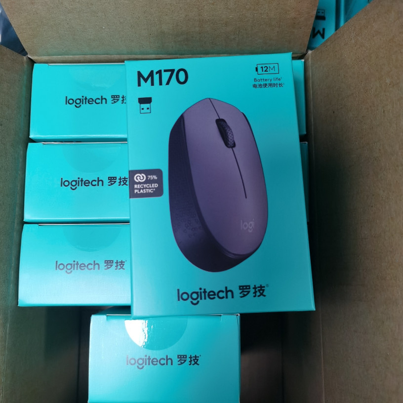 ( บลูทูธ เสียงเงียบ) chichang เมาส์ไร้สาย Logitech M170 จีนของแท้ Mini Office Home Mouse แล็ปท็อป Lo