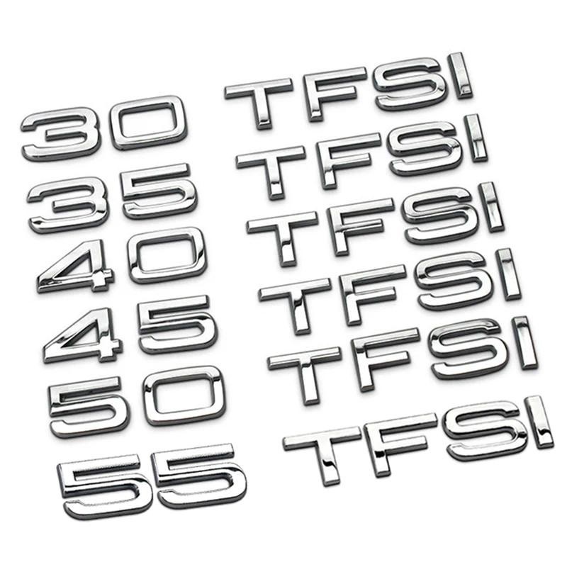 สําหรับ Audi 30 35 40 45 50 55 TFSI ด้านหลังสติกเกอร์ภายนอกสําหรับ Audi TT A3 A4L RS3 Q5 Q7 B4 B6 C5