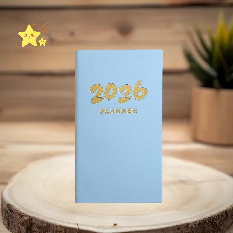 [JBTH] A6 ข้อมูลจําเพาะ 2026 หนังสือปฏิทินภาษาอังกฤษ, หนังสือปฏิทินหนัง 64 แผ่น 128 หน้า, หนังสือแผน