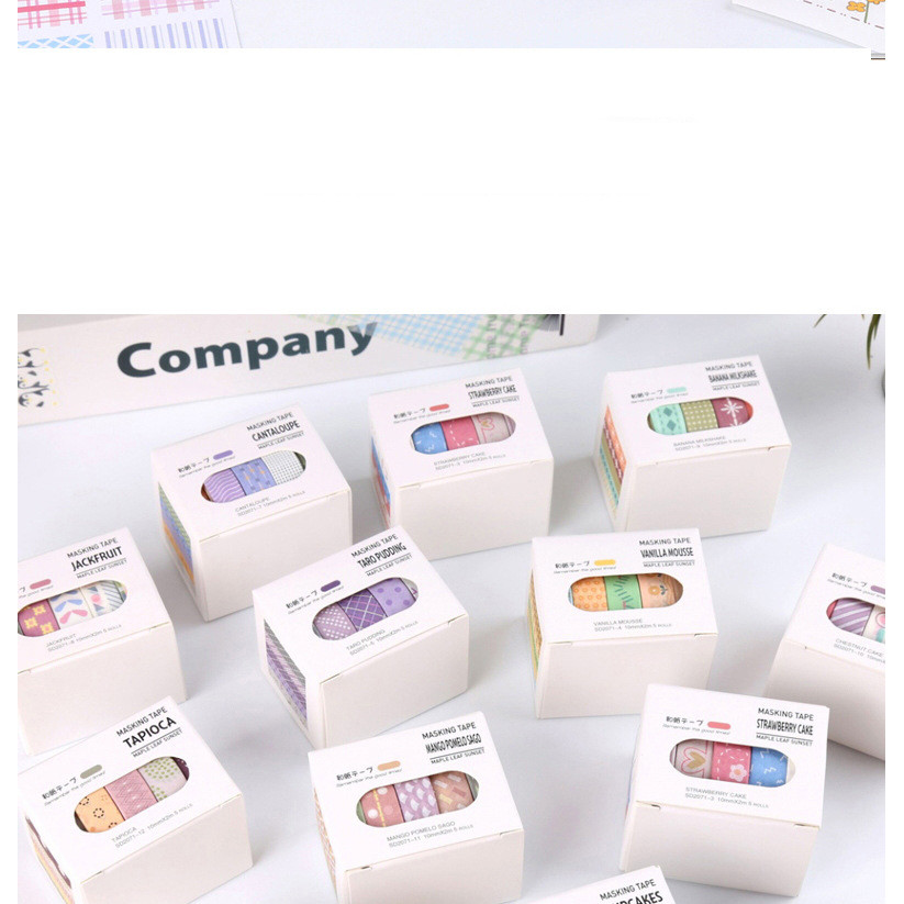 JIANWU 5 ม้วน/เซ็ต Maple Sugar Sunset Series Kawaii รูปที่ 7