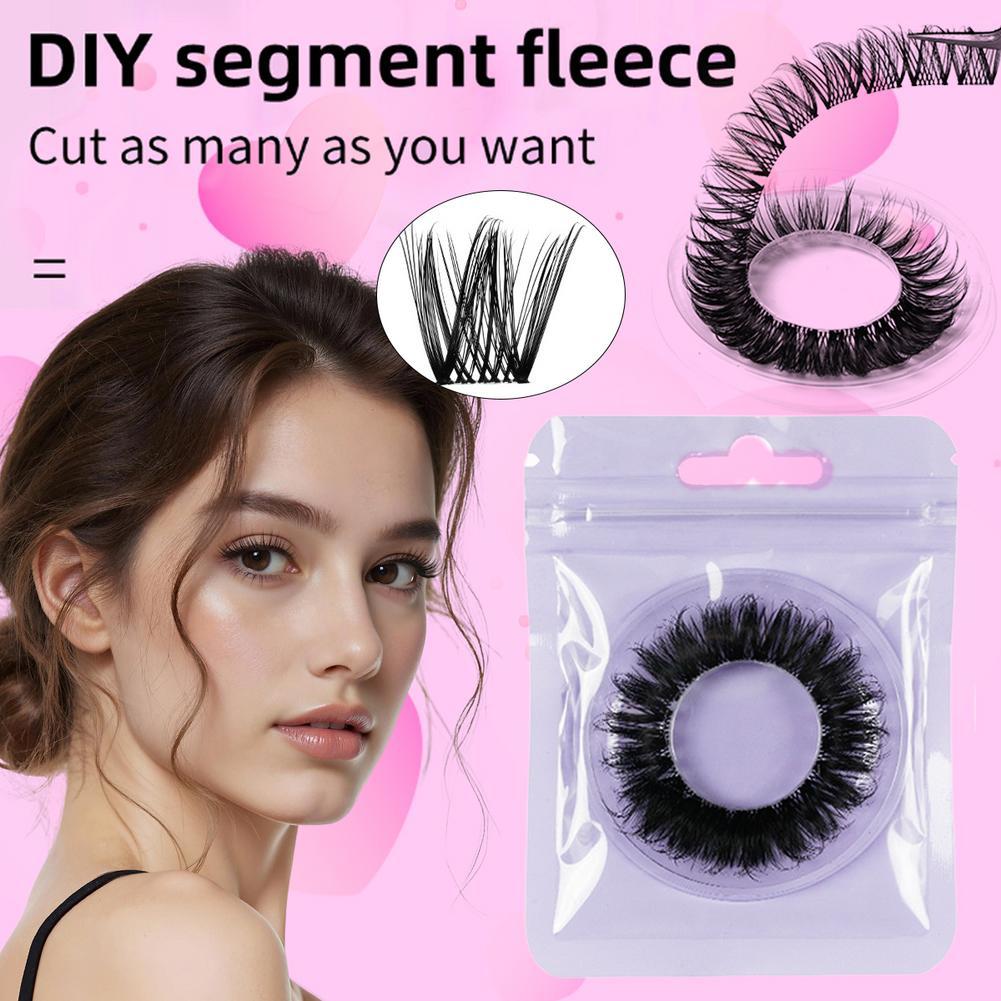ขนตาแม่เหล็กจําลองแฟชั่น, ฟองน้ําหนาปาร์ตี้ 3d False Diy Like Eyelash T7b5