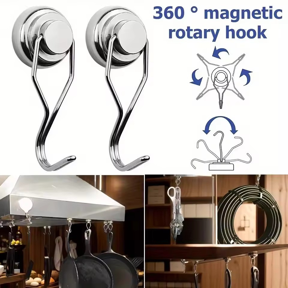 GANTUNGAN Neodymium n52 ไม้แขวนเสื้อ แม่เหล็ก ทนทาน กันสนิม โหลดหนัก ขนาด 25mm 32mm