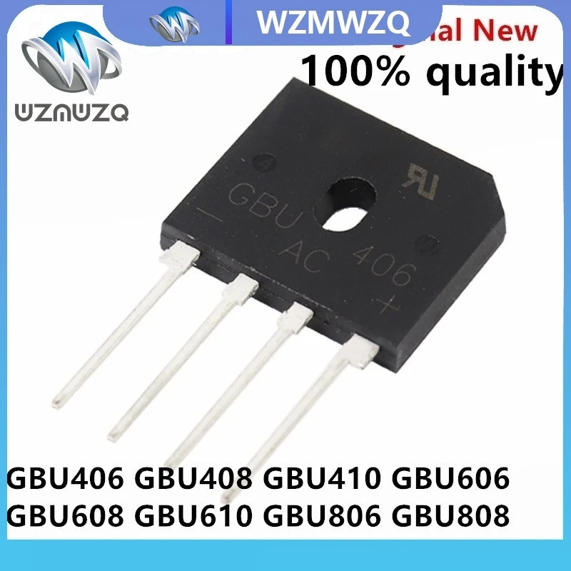 5PCS GBU406 GBU408 GBU410 GBU606 GBU608 GBU610 GBU806 GBU808 GBU810 GBU1010 GBU1510 GBU2510 GBU3510 