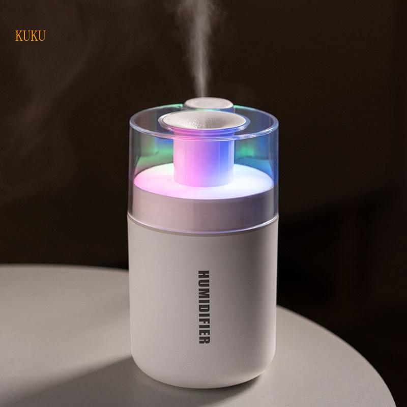 KU* 180ML Cool Mists Humidifier 7 สีขนาดกะทัดรัดขนาดเล็ก Oil Mists Maker สําหรับรถยนต์ Home Office ท
