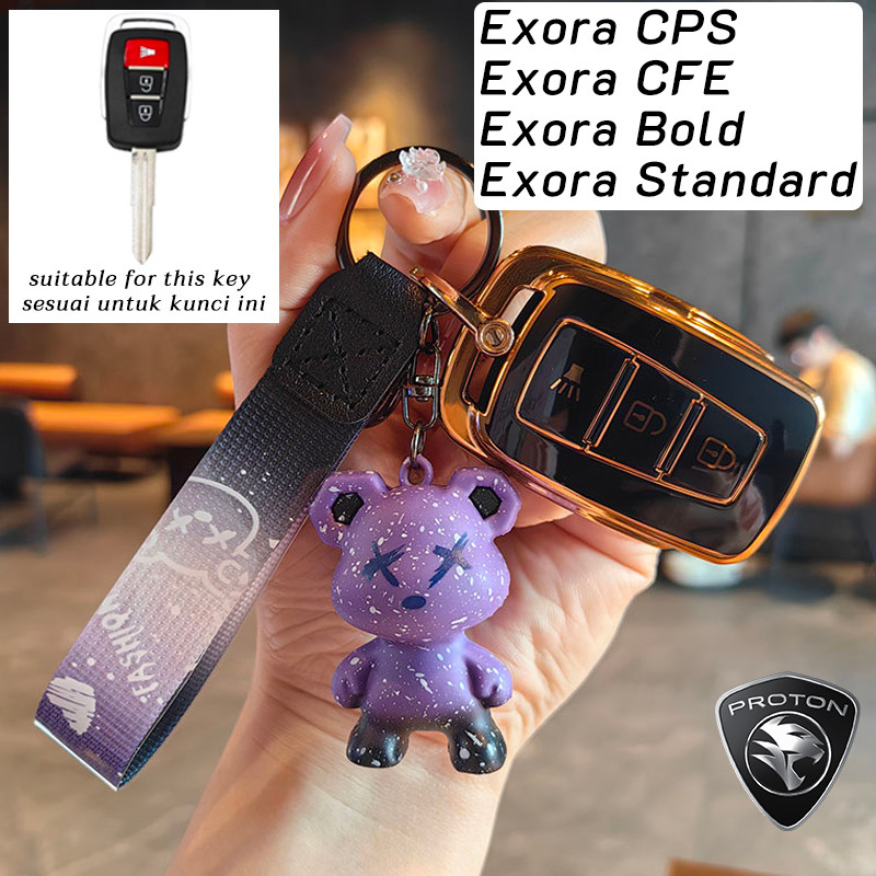 Proton Exora 3 ปุ่มกุญแจรถ Exora Standard Exora CFE Exora CPS Exora Bold วัสดุ tpu ฝาครอบกุญแจรถ