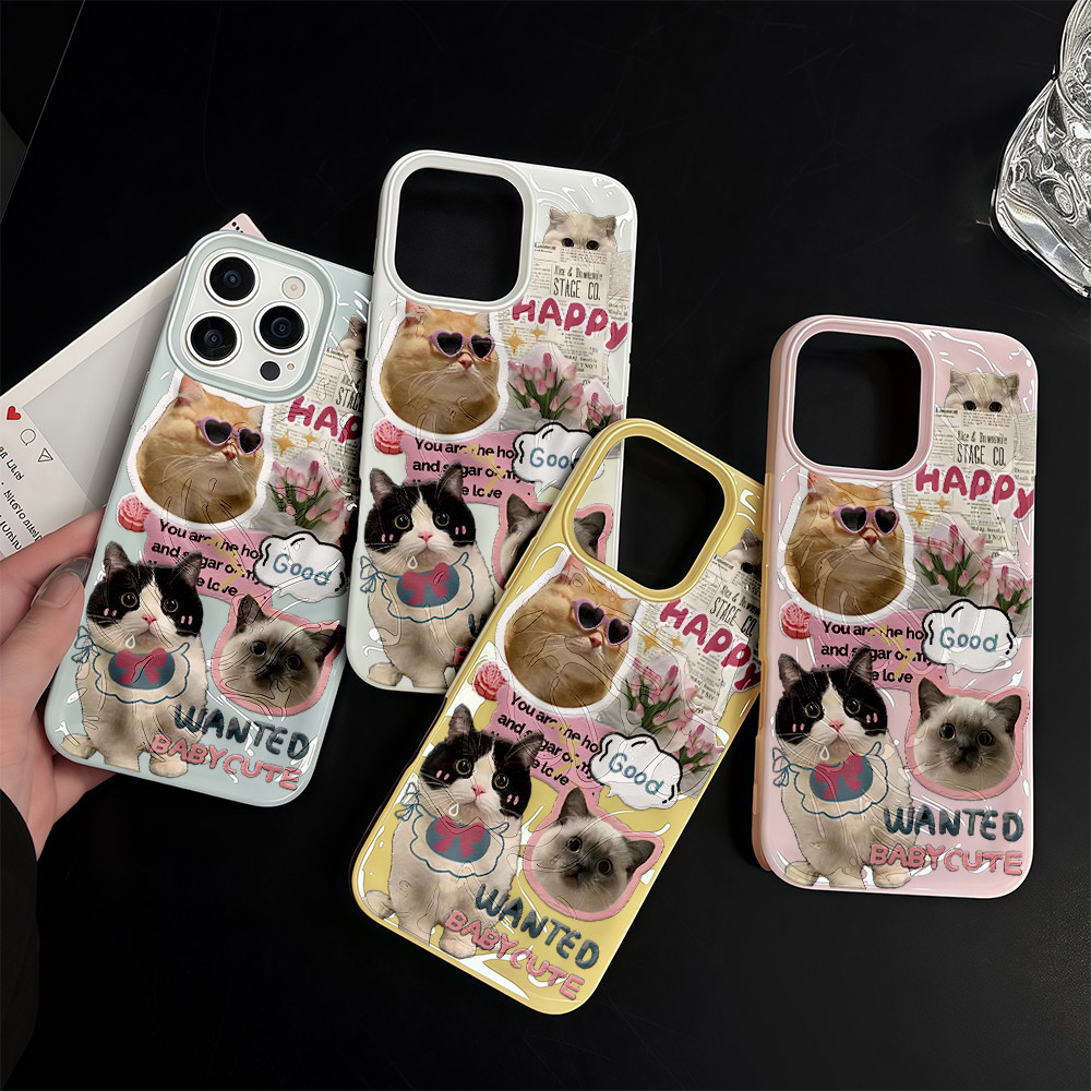 ✨ จัดส่งฟรีในพื้นที่ ✨ เคสคิตตี้สุดเท่สำหรับ iPhone 16, 15, 14, 13, 12, 11, 6, 8 Plus Promax