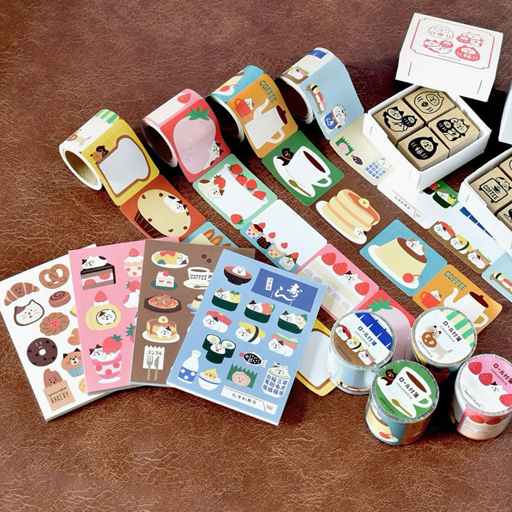 ญี่ปุ่น papier platz combre Cat Bread Sushi Note Pad Pay Note