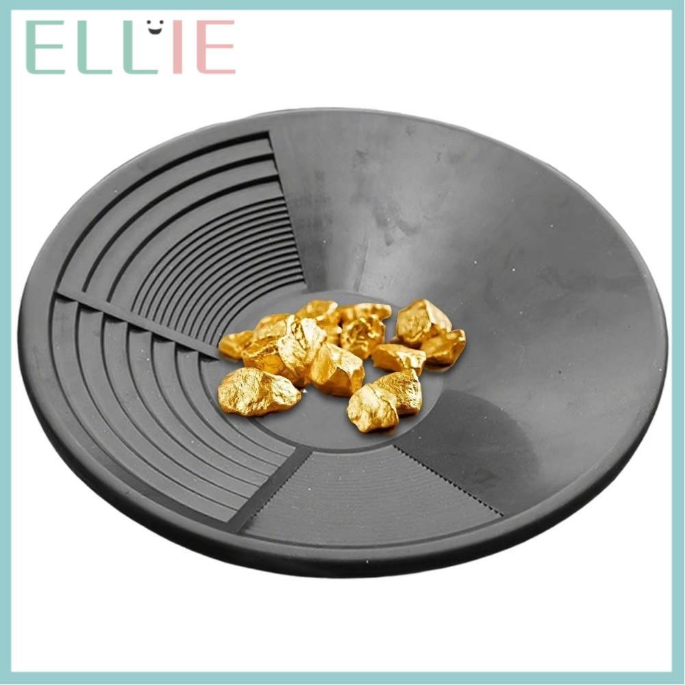 ELLIE Gold Panning เครื่องมือ, กระทะทองพลาสติกความจุขนาดใหญ่, แบบพกพาพร้อม Riffle Design ทนทานเครื่อ