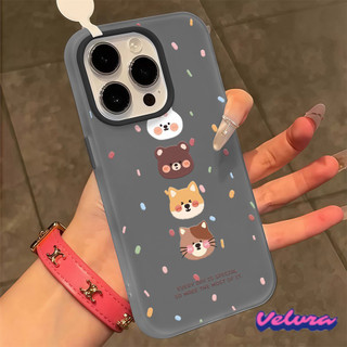 CODที่ไทย เคสมือถือรุ่น16 ตัวแอนิมอล ลายสนุก เคสด้านครอบสองชั้น สำหรับ IPhone17 13 11 12 7/8PLUS X XS XR 14 15 16Pro MAX