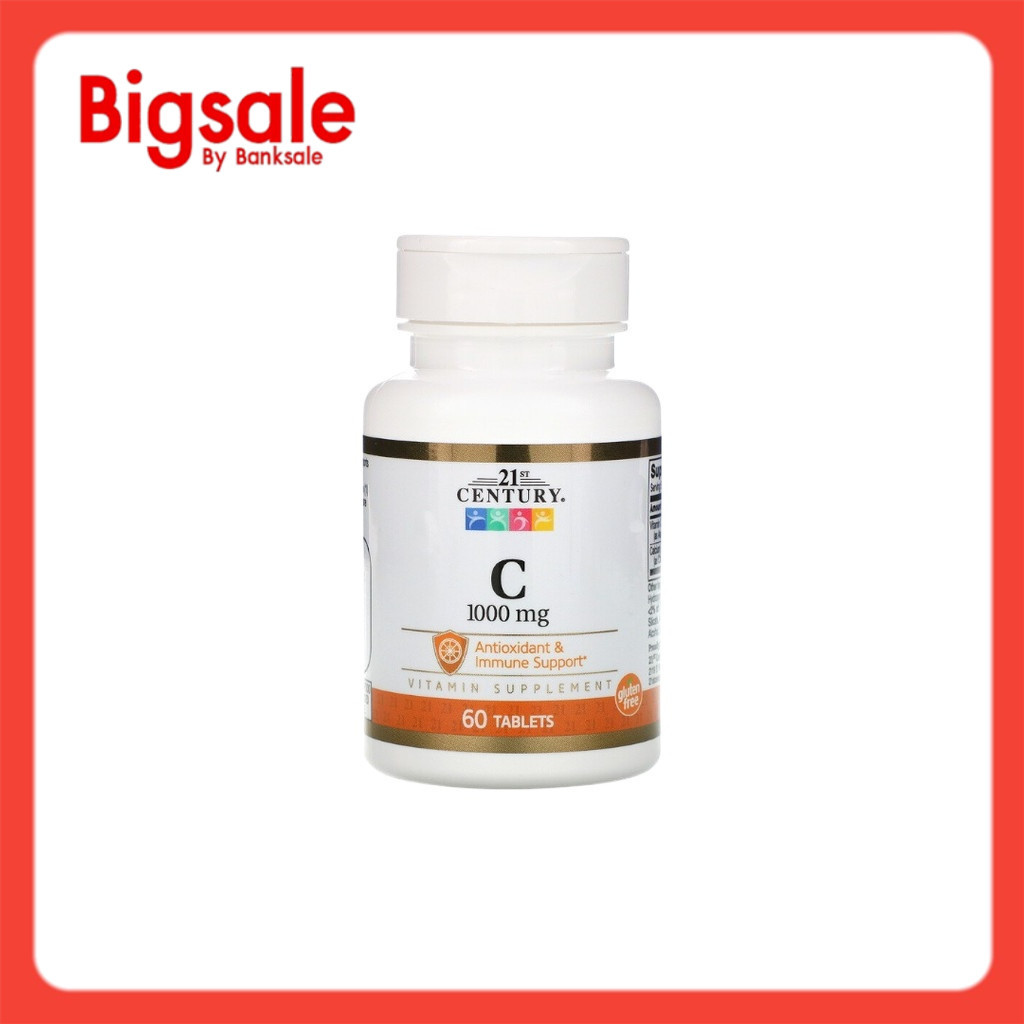 วิตามิน C ขนาด 1,000 มก. บรรจุ 60 เม็ด Vitamin C, 1,000 mg, 60 Tablets