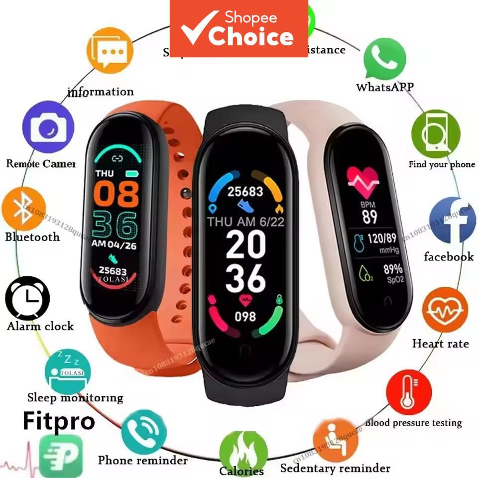 สมาร์ทวอทช์ M9 สําหรับผู้ชายและผู้หญิง สายรัดข้อมืออัจฉริยะ ฟิตเนส กีฬา วัดอัตราการเต้นของหัวใจ ความดันโลหิต กันน้ํา นาฬิกาอเนกประสงค์