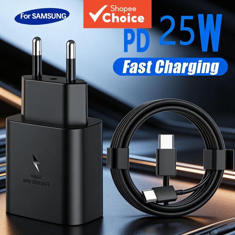 ที่ชาร์จเร็ว PD 25W สําหรับ Samsung S24 S25 S23 Ultra S22 Note 20 10 Plus สายชาร์จ USB Type C