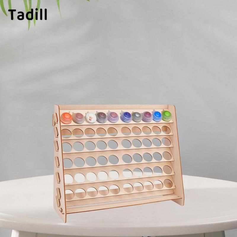 [negjsg] Art Supply Paint Bottles Storage Rack ติดตั้งง่าย ประหยัดพื้นที่ 35x12x27cm