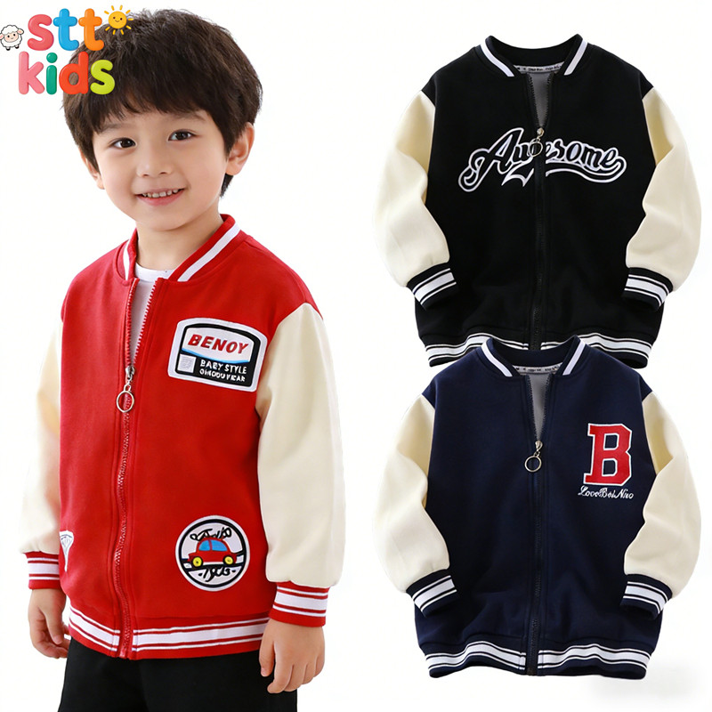 [กรุงเทพฯ จัดส่ง] เสื้อเบสบอลเด็ก สำหรับเด็กผู้ชายและผู้หญิง อายุ 2-10 ปี ผ้าคอตตอนนิ่มอ่อนนุ่ม