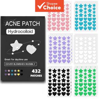 ทางเลือก ดาว แผ่นแปะสิว, 432 ชิ้นรูปหัวใจที่มีสีสันระบายอากา…