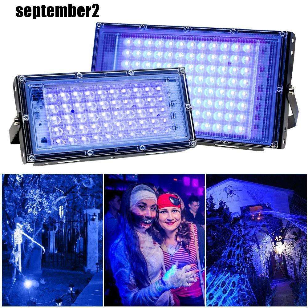 SIPTEMBER UV Lamp, 395nm 120 Glow UV Floodlight, Creative Effect Light 50W/100W UV Stage Lamp Bar