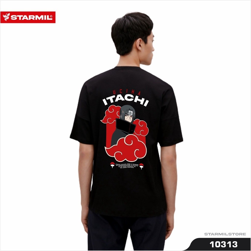 เสื้อยืด Uchiha ITACHI ANBU NARUTO สีดําสีกรมท่า