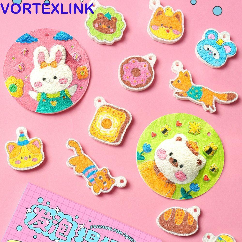 VORTEXLINK DIY Puffy Paint Kit, พร้อมขาตั้ง Puffy Effect Drawing Pens Kit, ของเล่นเพื่อการศึกษา Crea