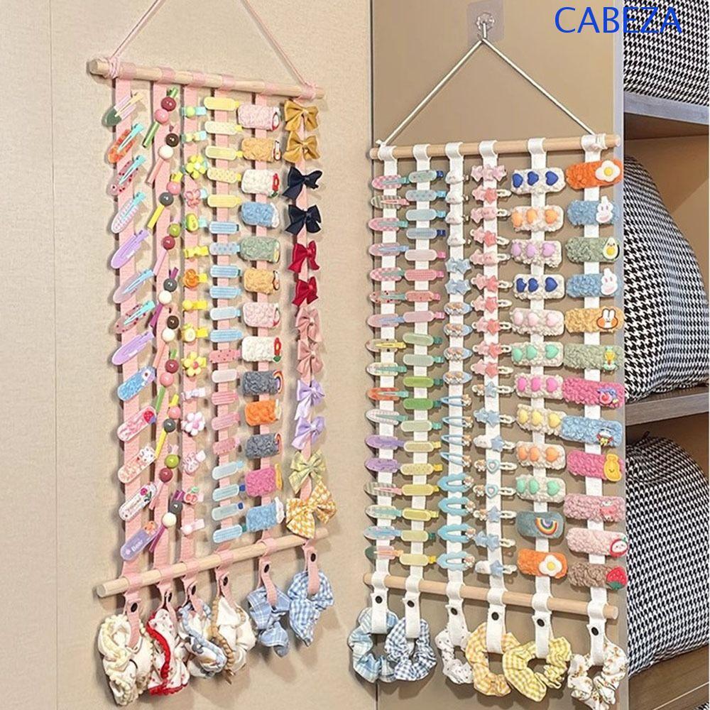 ที่เก็บกิ๊บ CABEZA, อุปกรณ์จัดเก็บโบว์ผมความจุขนาดใหญ่,แขวนผนังน้ําหนักเบาอเนกประสงค์ทนทานเชือกคาดศีรษะแสดงเครื่องประดับ