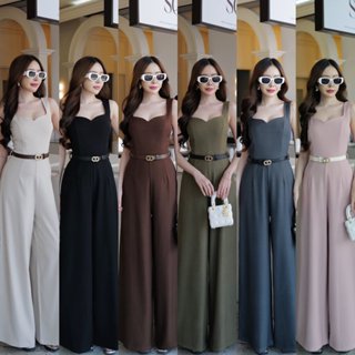 #9811 HILOOK จั้มกล้ามขายาวคอเหลี่ยมเว้าอกเล็กน้อย เป็นคอลูก…