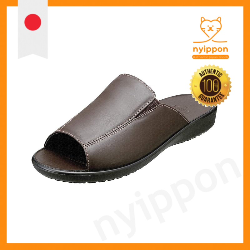 Pansy 6020 Flexible Office Sandals PU Injection Men's L Black