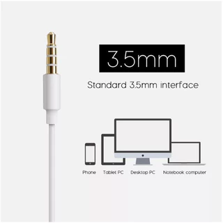 หูฟัง Samsung 3.5mm มีไมค์ในตัว เสียงชัด เบสแน่น เสียบแล้วใช้ได้ทันที ไม่ต้องบลูทูธ