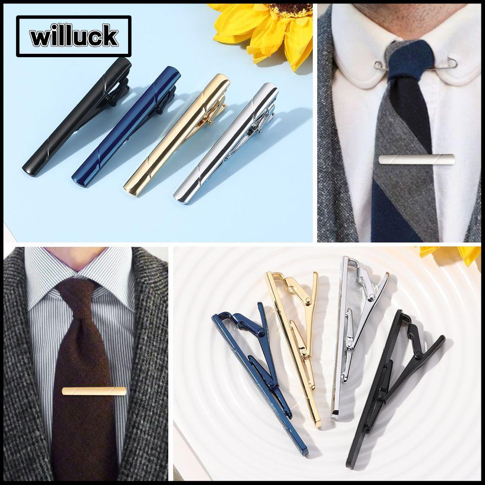 WILLUCK Tie Clip Wedding Upscale Stylish Tie Pin
