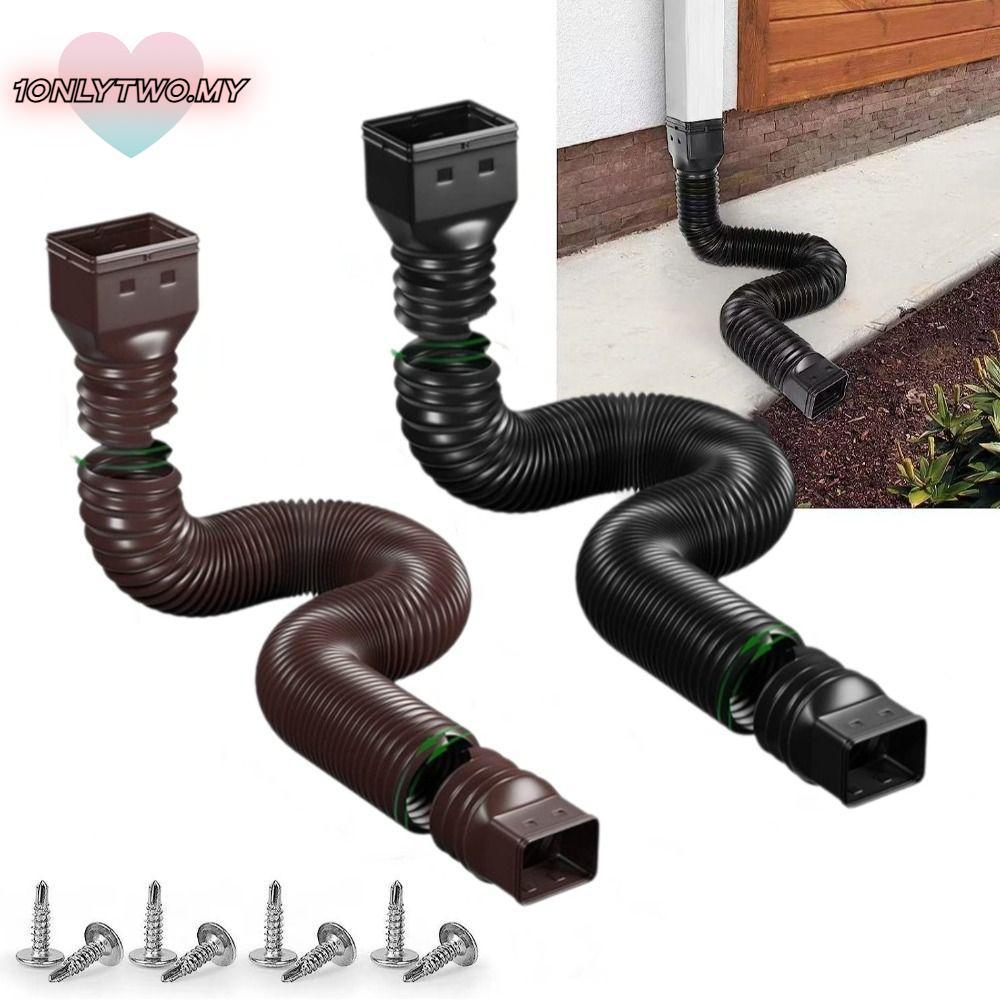 1ONLYTW Rain Gutter Downspout Extensions, Rainwater Drain Adjustable Drain Downspout Extender, ทนทาน